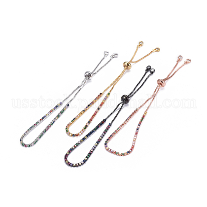 Adjustable Stainless Steel Slider Bracelets US-BJEW-N303-28-1