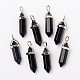 Synthetic Blue Goldstone Pointed Pendants US-G-F295-03H-3