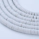 Flat Round Eco-Friendly Handmade Polymer Clay Beads US-CLAY-R067-6.0mm-39-3