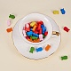 PandaHall Elite 50 Pcs Mixed Color Fish Wood Beads Gifts Ideas for Children's Day US-WOOD-PH0002-08M-LF-3