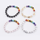 Natural & Synthetic Mixed Stone Stretch Bracelets US-BJEW-JB03531-1