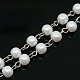 Handmade Glass Pearl Beaded Chains for Necklaces/Bracelets Making US-AJEW-PH00633-01-1