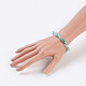 Natural Amazonite Stretch Bracelets US-BJEW-JB03681-06-3