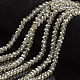 Electroplate Transparent Glass Beads Strands US-EGLA-A034-T6mm-Y-2