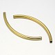 Curved Brass Tube Beads US-KK-L104-03-2