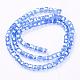 Electroplate Glass Beads Strands US-EGLA-R030-4x4mm-M-3