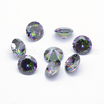Cubic Zirconia Pointed Back Cabochons US-X-ZIRC-M002-5mm-010-1