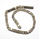 Cube Natural Pyrite Beads Strands US-G-I126-17-4x4mm-2