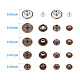 1Box Mixed Metal Jewelry Snap Fastener US-BUTT-WH0001-01-3