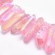 Electroplated Natural Quartz Crystal Beads Strands US-G-P368-05E-3