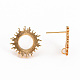 Brass Earring Findings&nbsp;US-KK-S356-248-NF-3