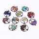 Natural & Synthetic Mixed Stone Pendants US-G-E419-R-1