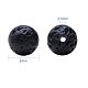 6mm Natural Black Lava Rock Stone Rock Gemstone Gem Round Loose Beads Strand 15.7 inch for Jewelry Making US-G-PH0014-6mm-4