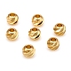 Carved Brass Spacer Beads US-KK-D160-25G-1