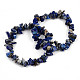 Unisex Chip Natural Lapis Lazuli Beaded Stretch Bracelets US-BJEW-S143-07-1