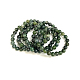 Natural Moss Agate Beads Stretch Bracelets US-BJEW-F380-01-B15-2