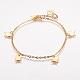 304 Stainless Steel Charm Anklets US-AJEW-P055-03G-2
