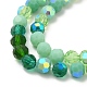 Electroplate Glass Beads Strands US-EGLA-P048-A05-3