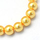 Baking Painted Pearlized Glass Pearl Round Bead Strands US-HY-Q003-6mm-56-2