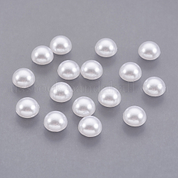 ABS Plastic Imitation Pearl Cabochons US-SACR-S738-6mm-Z9