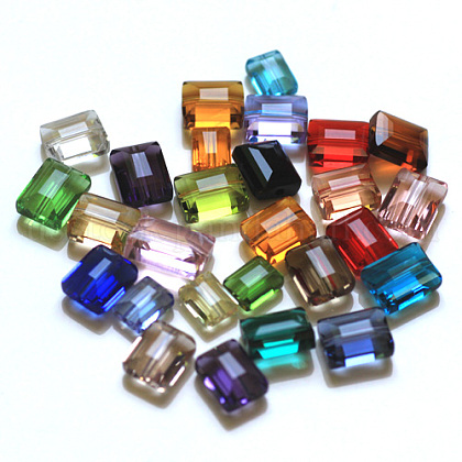 Imitation Austrian Crystal Beads US-SWAR-F060-8x6mm-M-1