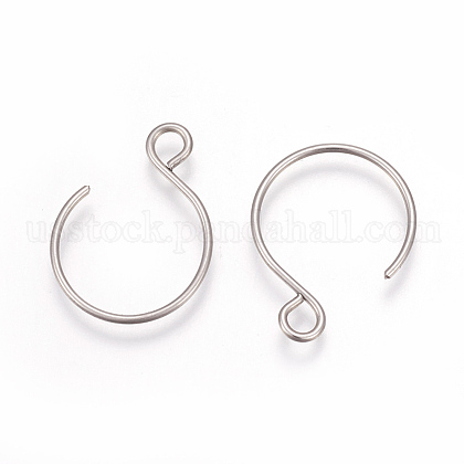 304 Stainless Steel Earring Hooks US-STAS-L216-02B-P-1