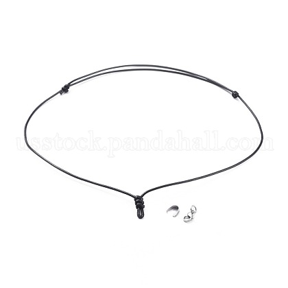 Adjustable Korean Waxed Polyester Cord Necklace Making US-AJEW-JB00510-01-1