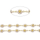 Handmade Brass Enamel Link Chains US-CHC-I035-13G-02-2
