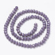 Opaque Solid Color Glass Beads Strands US-EGLA-A034-P4mm-D11-2