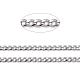 304 Stainless Steel Twisted Chains for Men's Necklace Making US-CHS-K001-86-2