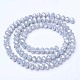 Electroplate Glass Beads Strands US-EGLA-A034-P6mm-B11-2