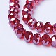 Electroplate Glass Beads Strands US-EGLA-A034-T10mm-A06-3
