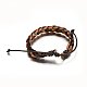 Adjustable Braided Leather Cord Bracelets US-BJEW-M169-17-3