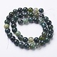 Natural Moss Agate Beads Strands US-GSR001-3