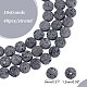 Unwaxed Natural Lava Rock Bead Strands US-G-F309-8mm-2