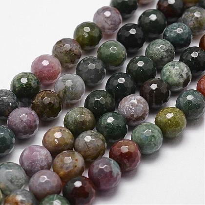 Natural Indian Agate Beads Strands US-G-D840-51-6mm-1