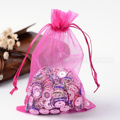 Organza Gift Bags with Drawstring US-OP-R016-10x15cm-07-1