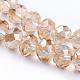 Electroplate Glass Beads Strands US-EGLA-D020-8x5mm-71-3