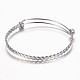 Adjustable 304 Stainless Steel Expandable Bangle Making US-BJEW-G482-03P-2
