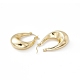 Brass Teardrop Thick Hoop Earrings for Women US-EJEW-I270-07G-2