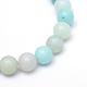 Round Natural Grade A Amazonite Bead Strands US-G-R345-6mm-16-2
