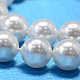 Round Shell Pearl Bead Strands US-BSHE-L011-10mm-A013-3
