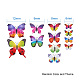 Artificial Plastic Butterfly Decorations US-DJEW-PH0002-03-2