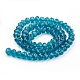 Peacock Blue Imitate Austrian Crystal Faceted Glass Rondelle Spacer Beads US-X-GR8MMY-69-2