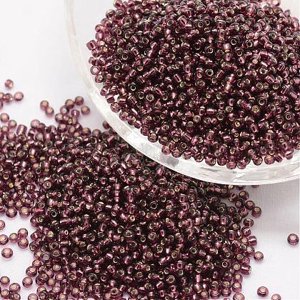 8/0 Transparent Glass Round Seed Beads US-SEED-J010-F8-57-1