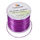 0.8mm Purple Elastic Wire Stretch Polyester Threads Jewelry Bracelet Beading String Cords US-EW-PH0001-0.8mm-01A-2