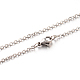 304 Stainless Steel Cable Chain Necklace Making US-NJEW-N0022-02P-2