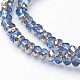 Electroplate Glass Faceted Rondelle Beads Strands US-EGLA-D020-4x3mm-54-2