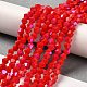 Opaque Solid Color Imitation Jade Glass Beads Strands&nbsp;US-GLAA-F029-P4mm-D02-4