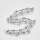 Alloy Barb Wire Necklaces US-NJEW-R254-01B-P-2